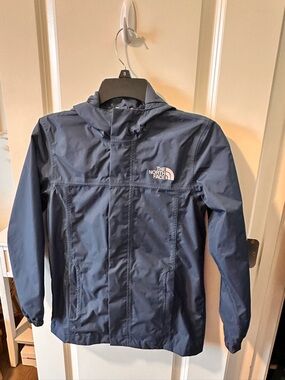 The North Face Kids 10-12 Navy Blue Lightweight Rain Jacket